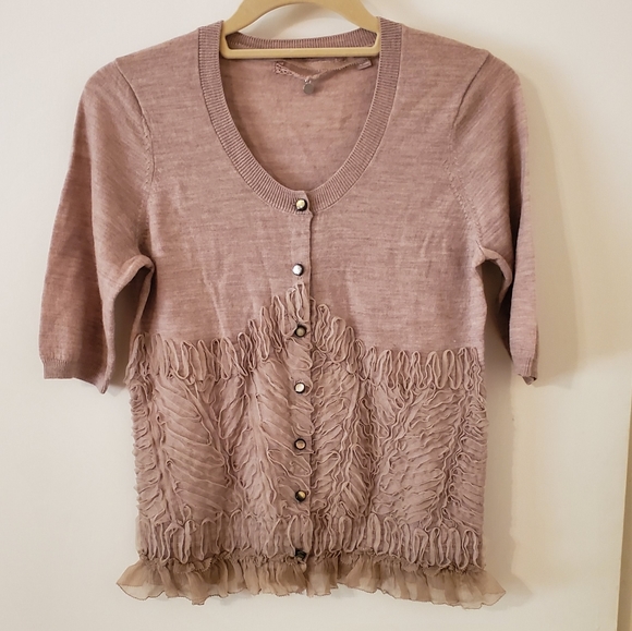 Anthropologie Sweaters - Anthropologie Knitted & Knotted Wool Cardigan, S